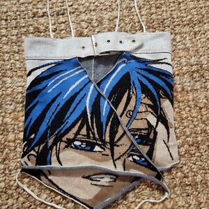 1Xblue Anime shirt Medium 1xblue